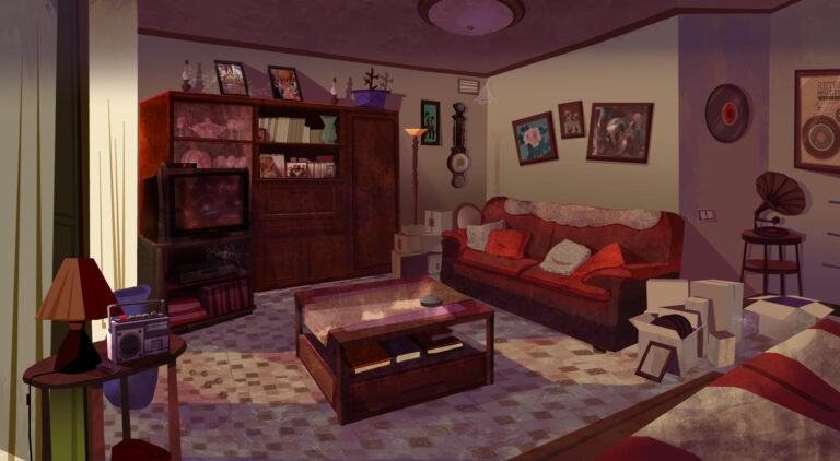 Living room dirty